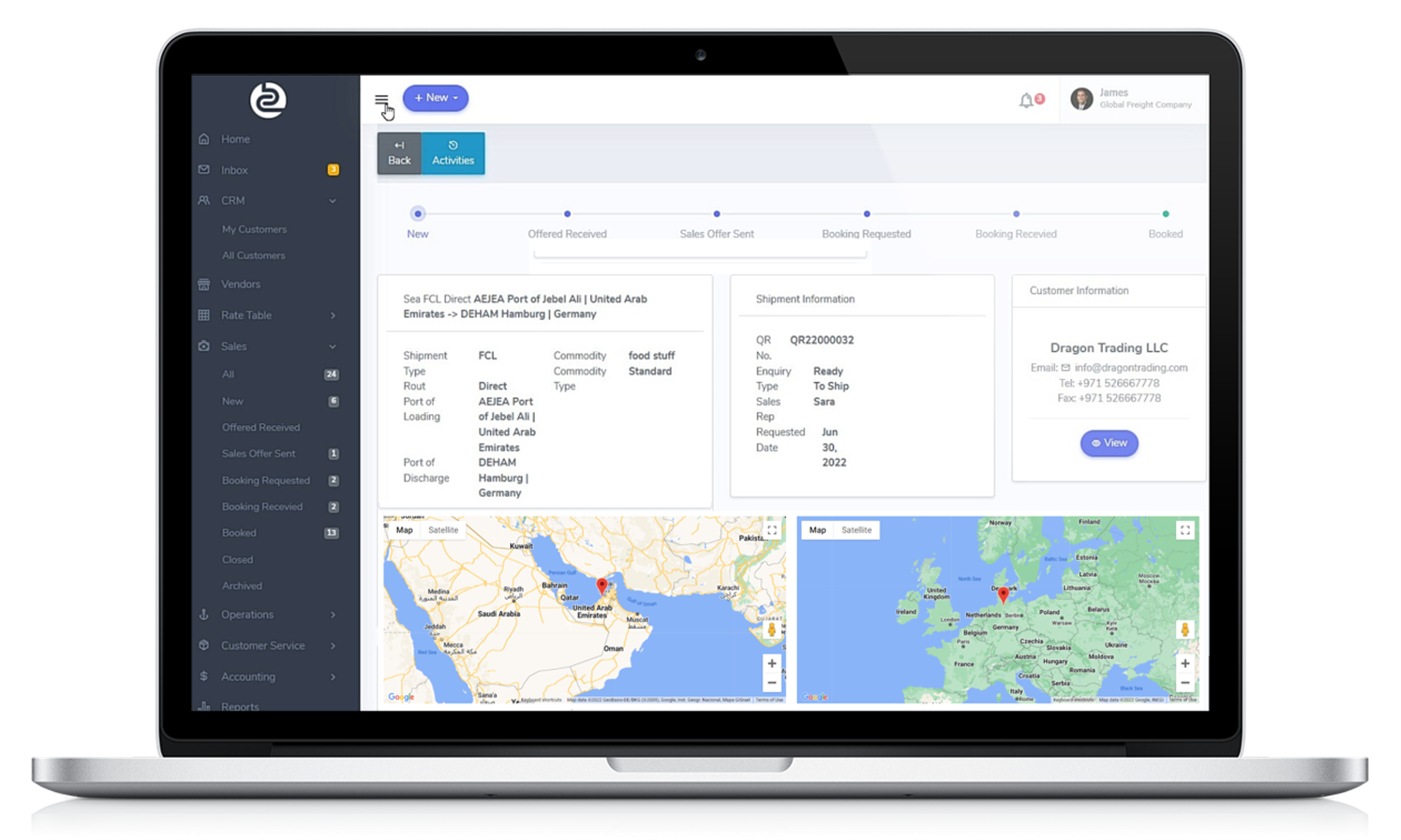 
OFreight® - All-in-One Collaborative Freight Forwarding Software


